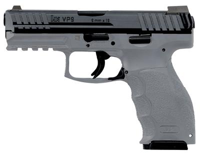HK VP9 9MM 4.09 10RD GRY NS 3MAGS