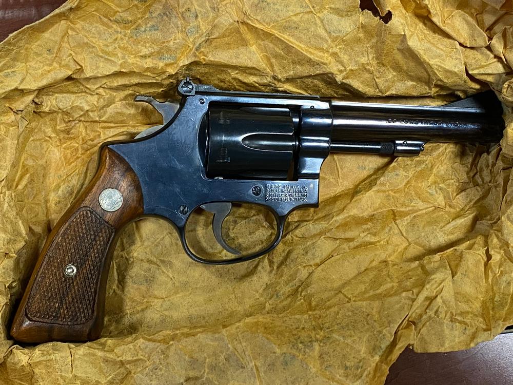 SMITH + WESSON INC - S&W Model 34-1 22lr revolver blued box