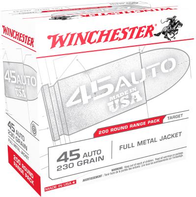 Winchester Range Pack 45ACP 230GR (FMJ) 200RND BX