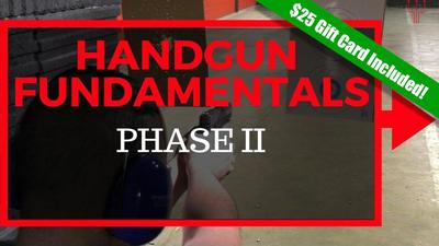 FREE $25 Gift Card! Handgun Mod II Training Voucher