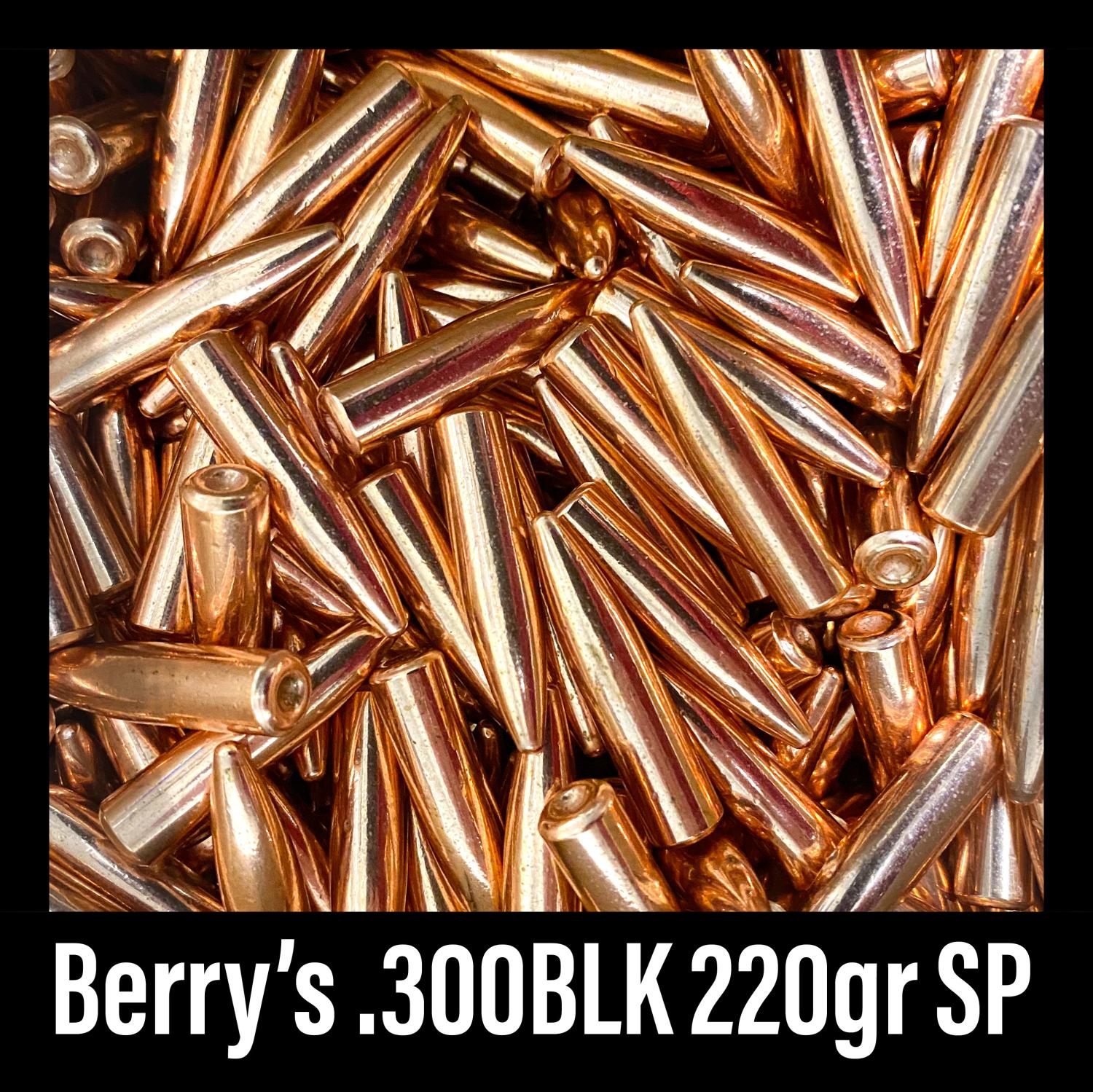  Berry's 500ct 300blk 220gr Sp Projectiles Only