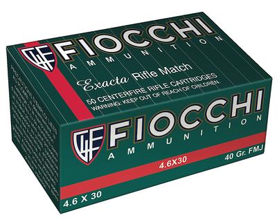 FIOCCHI 46EXA 4.6X30 H+K 40 FMJ 50/20