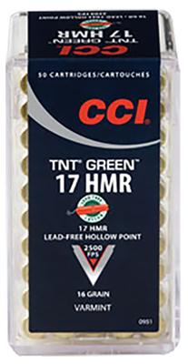 CCI 17HMR 16GR TNT GREEN 50/2000
