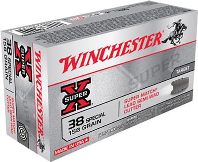 WINCHESTER X38WCPSV 38SP 158 SWCLD 50/10