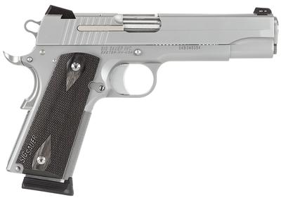 SIG 1911 45ACP 5 8RD STS FNS BLKWD