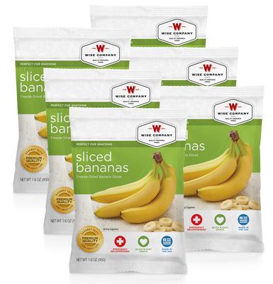 WISE 05401 SLICED BANANAS 6CT