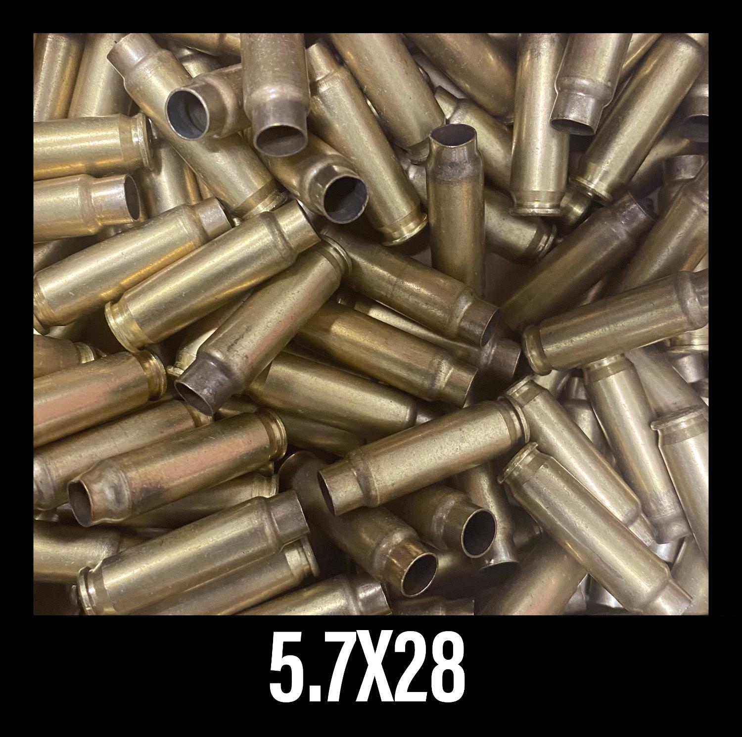  5.7x28 Cleaned Brass 100ct