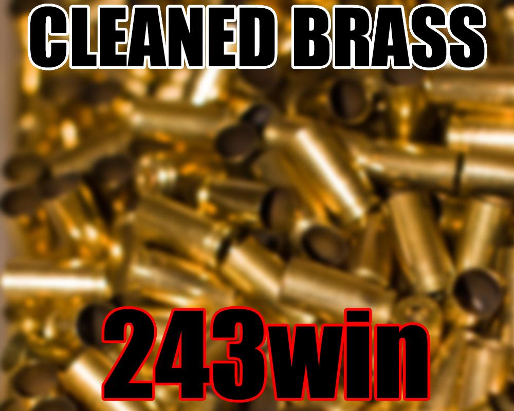  243 Win Cleaned Brass 100ct