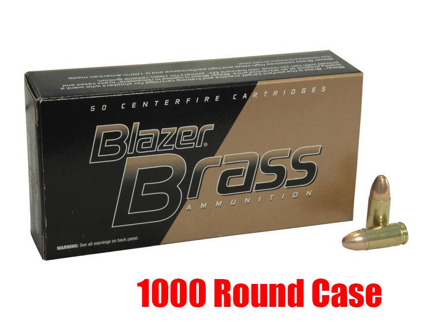  Cci Blazer Brass 9mm 1000rd Case 115gr Fmj