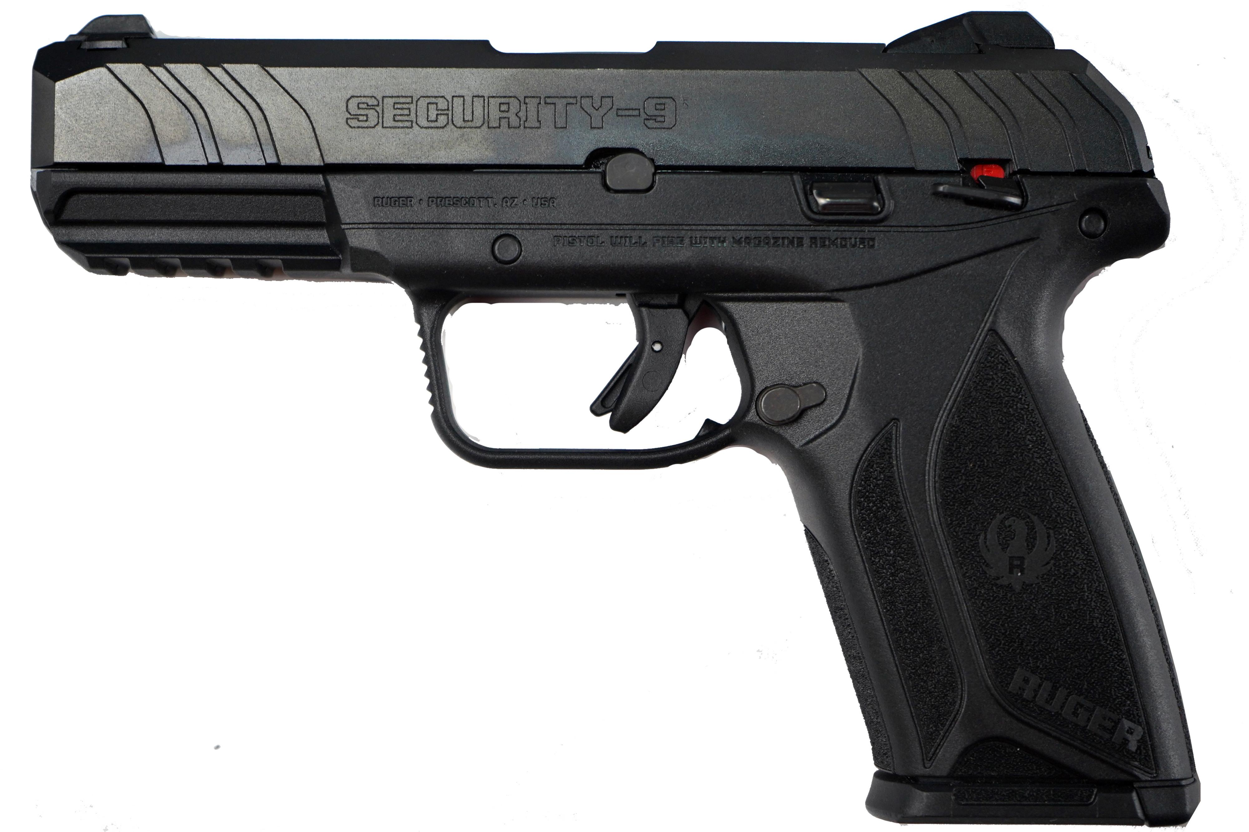 Ruger Security-9, Double Action, Semi-automatic, Polymer Frame Pistol, Full...