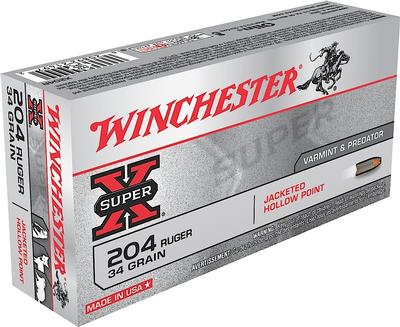 WINCHESTER X204R 204RUG 34JHP 20/10